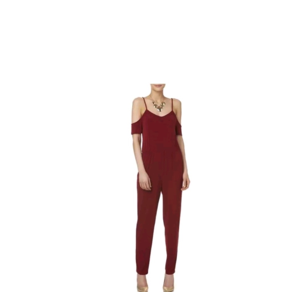 Brand burgandy jumpsuit